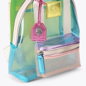 Kurt Geiger - Colorful Transparent Southbank Backpack with Front Pocket